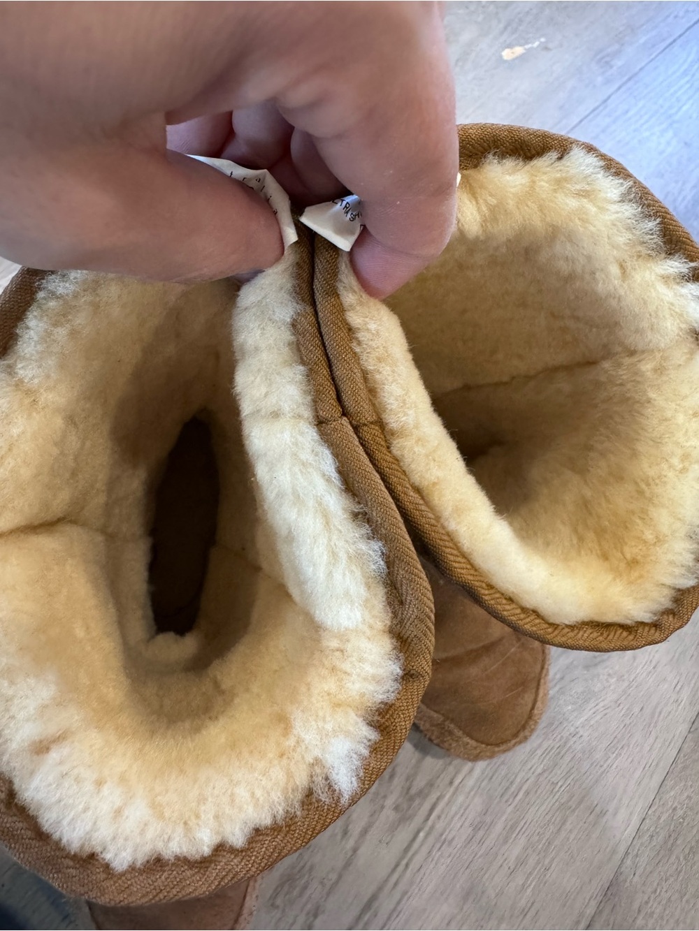 UGG ULTRA SHORT REVIVAL Women's 5 Chestnut Brown Suede Boots Shearling Lined - Picture 7 of 7